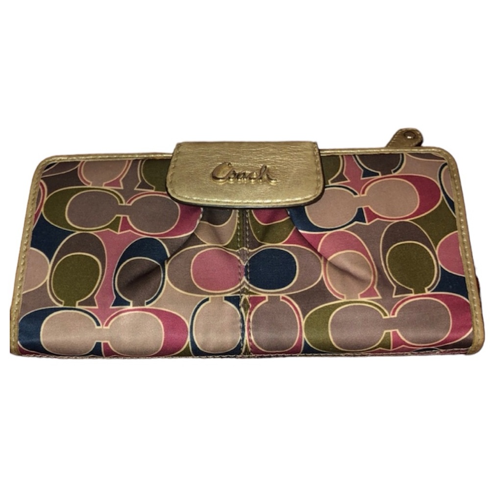 Vintage Multicoloured bifold Coach wallet